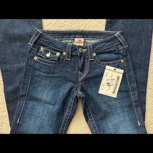 NWT True Religion Mid Rise Bootcut Jeans with Pocket Flap